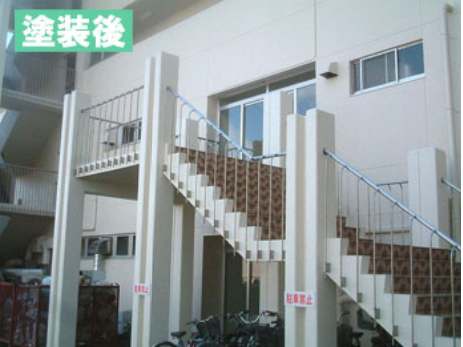 階段の塗装